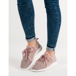 Calzado textil de moda violeta 6