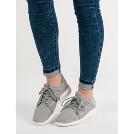 Calzado textil de moda gris 1