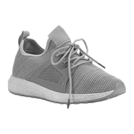 Calzado deportivo sin cordones gris 4