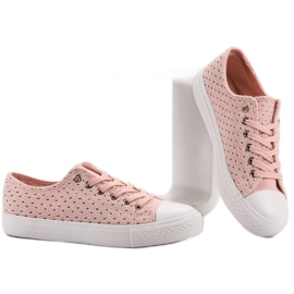 Zapatillas rosadas de textil rosado 4