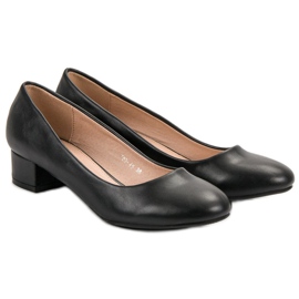 Renda Bombas de tacón plano negro 6