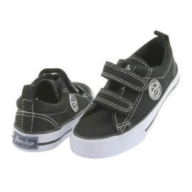 American Club Zapatillas de cepillo para niños estadounidenses velcro negro 5
