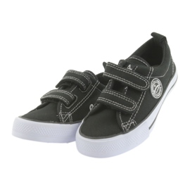 American Club Zapatillas de cepillo para niños estadounidenses velcro negro 4