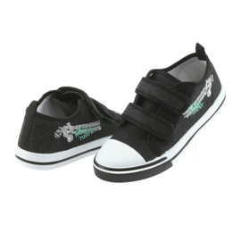 Zapatillas negras Motocross Atletico 1809 Velcro negro 4