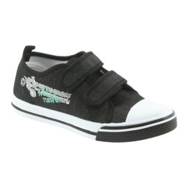 Zapatillas negras Motocross Atletico 1809 Velcro negro 1