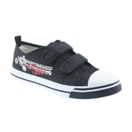 Zapatillas velcro Motocross Atletico 1809 azul marino 1