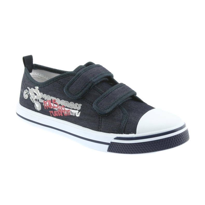 Zapatillas velcro Motocross Atletico 1809 azul marino 1