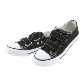 Atletico Zapatillas deportivas Atlético negras con velcro blanco negro 3