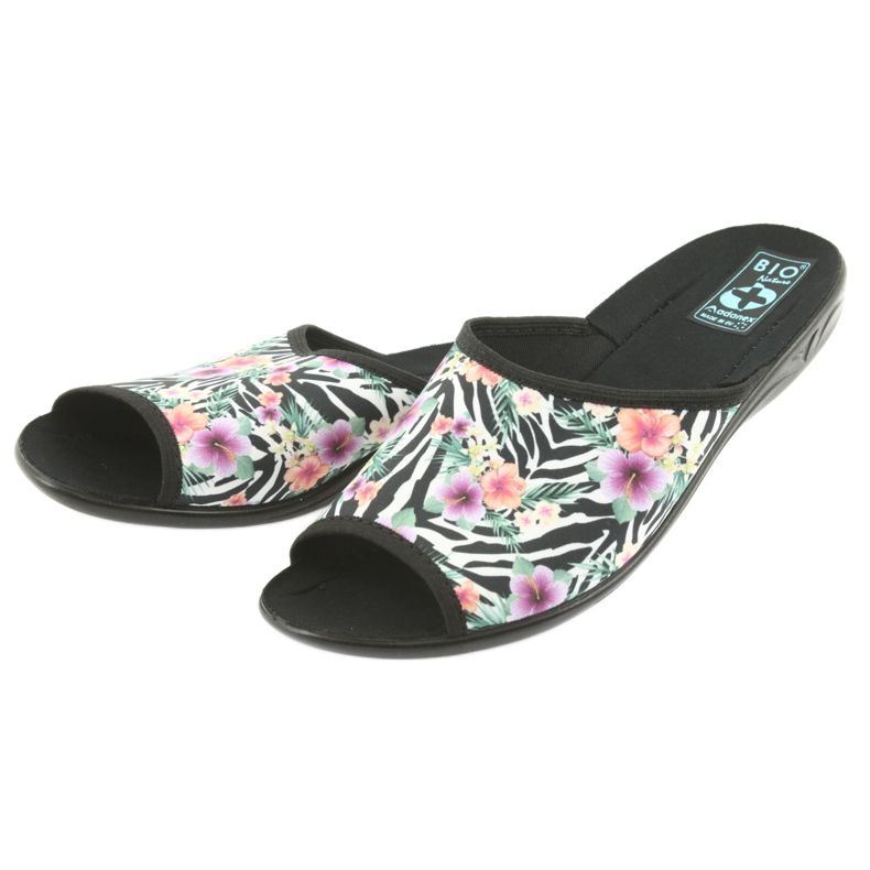 Zapatillas de mujer zebra Adanex 23876 blanco negro multicolor 3 Zapatillas de mujer zebra Adanex 23876 blanco negro multicolor 3