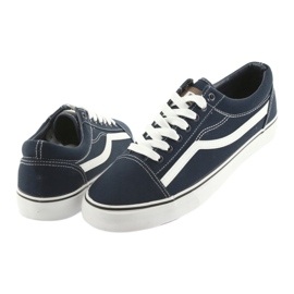 Zapatillas AlaVans atadas azul marino DK blanco 4