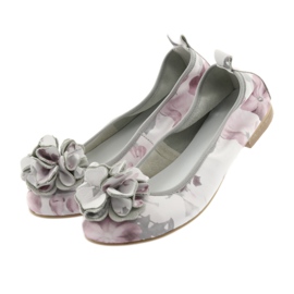 Ballerinas femeninas de Gianmarko con flores 92/82 White blanco 4