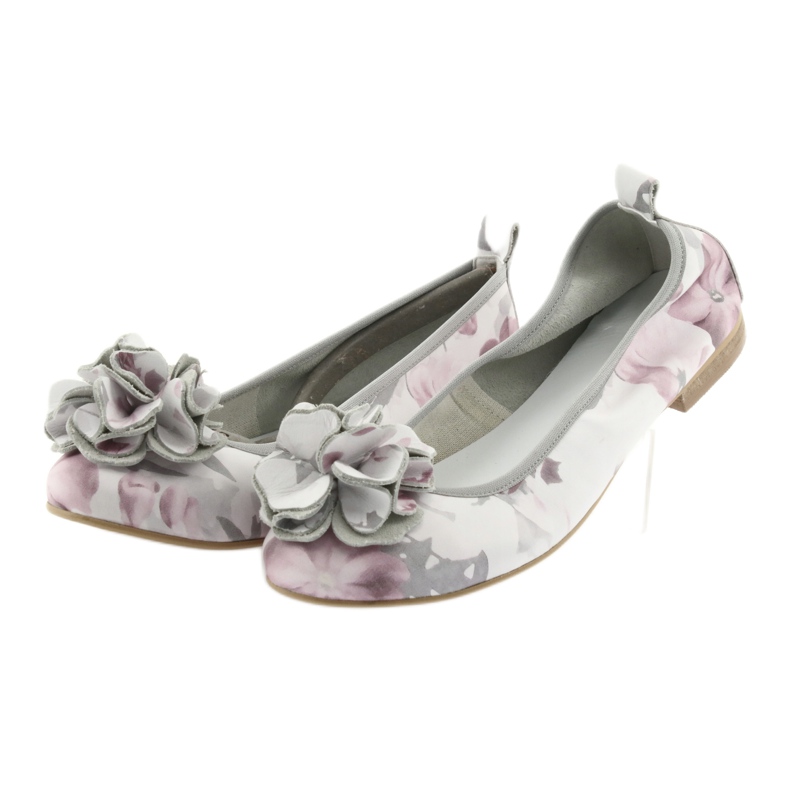 Ballerinas femeninas de Gianmarko con flores 92/82 White blanco 2
