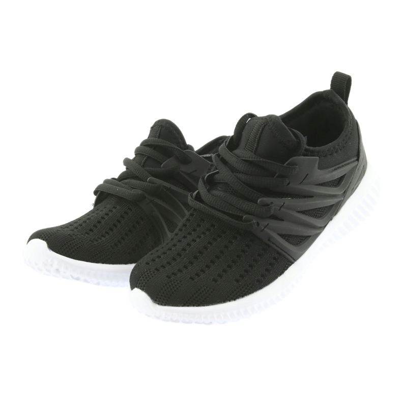 Plantilla de piel Bartek 58114 Calzado deportivo negro blanco 3