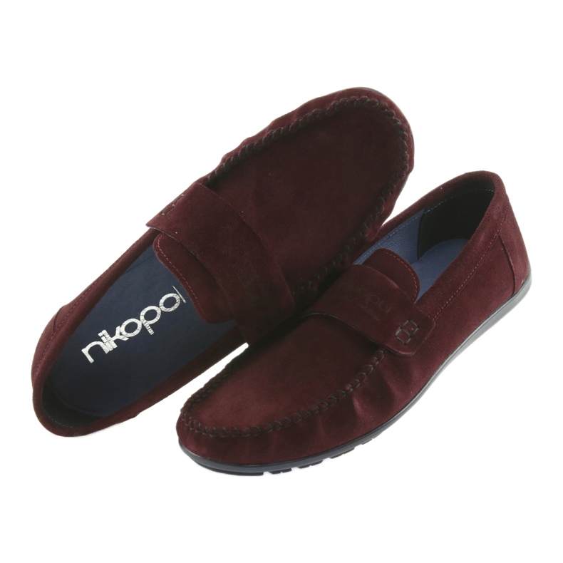 Nikopol Mocasines de cuero para hombres1688 rojo 4 Nikopol Mocasines de cuero para hombres1688 rojo 4