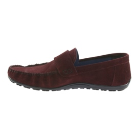 Nikopol Mocasines de cuero para hombres1688 rojo 2