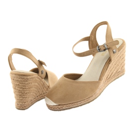 Sandalias Big Star alpargatas 274A169 C.beż marrón 4