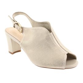 Sandalias en el poste Sergio Leone 800 beige dorado 1