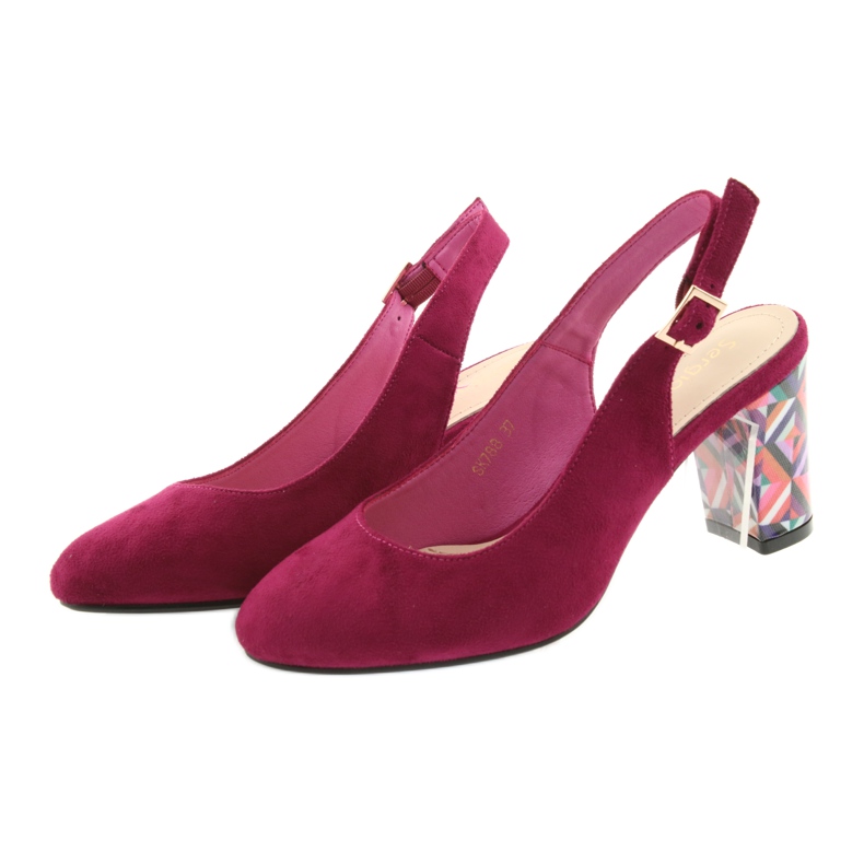 Sandalias en el poste de Sergio Leone 788 rosa 3