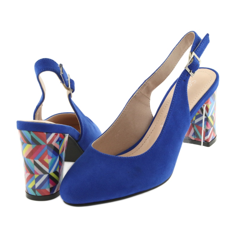 Sandalias en el poste Sergio Leone 788 indigo mic azul 4