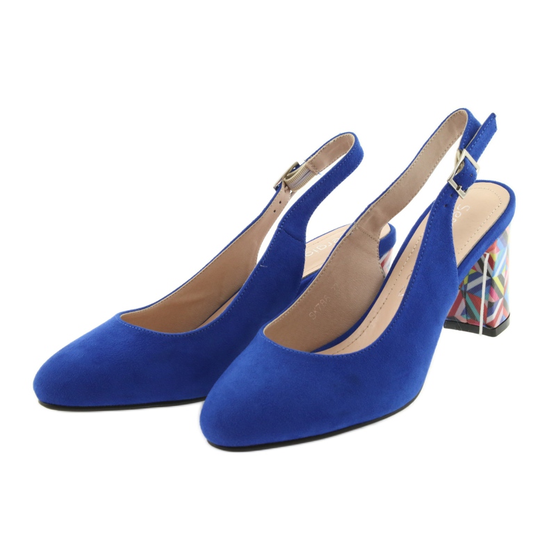 Sandalias en el poste Sergio Leone 788 indigo mic azul 3