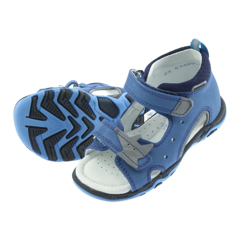 Sandalias niño nabos Bartek 51489 azul gris 5 Sandalias niño nabos Bartek 51489 azul gris 5