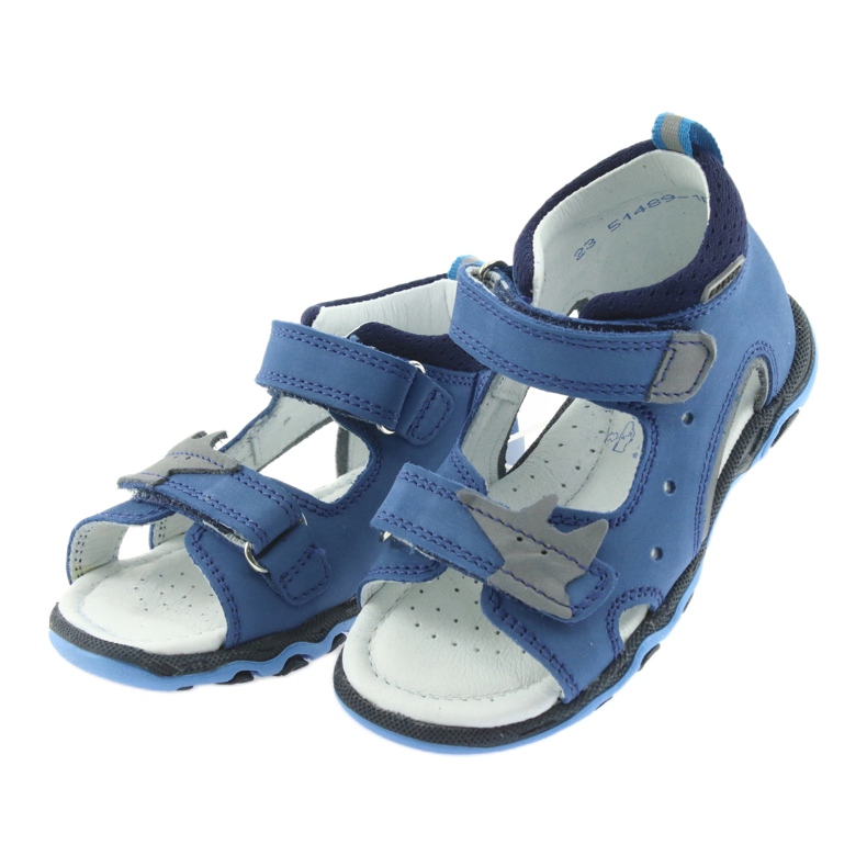 Sandalias niño nabos Bartek 51489 azul gris 3 Sandalias niño nabos Bartek 51489 azul gris 3