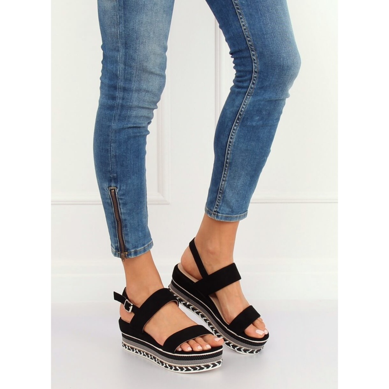 Sandalias de suela alta negro 9073 Negro 1 Sandalias de suela alta negro 9073 Negro 1
