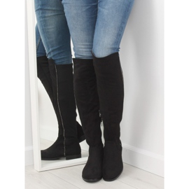 Botas altas elásticas negras hasta el muslo 168-188 Negro II-GAT 1