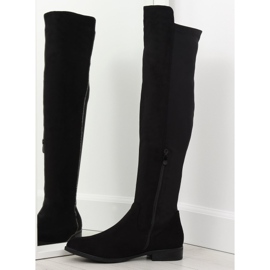 Botas altas elásticas negras hasta el muslo 168-188 Negro II-GAT 5