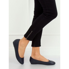 Bailarinas con cuña azul marino 7849-P DK. Azul 3