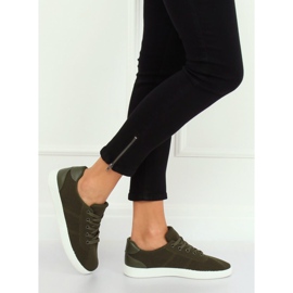 Zapatillas de mujer verde 7062-Y DK.GREEN 3