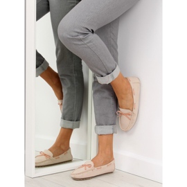 Mocasines clásicos de mujer beige 3145 Beige II-GAT 5