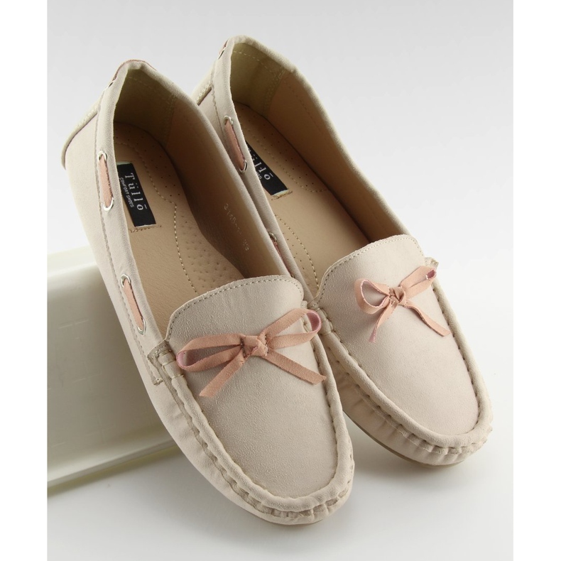 Mocasines clásicos de mujer beige 3145 Beige II-GAT 1