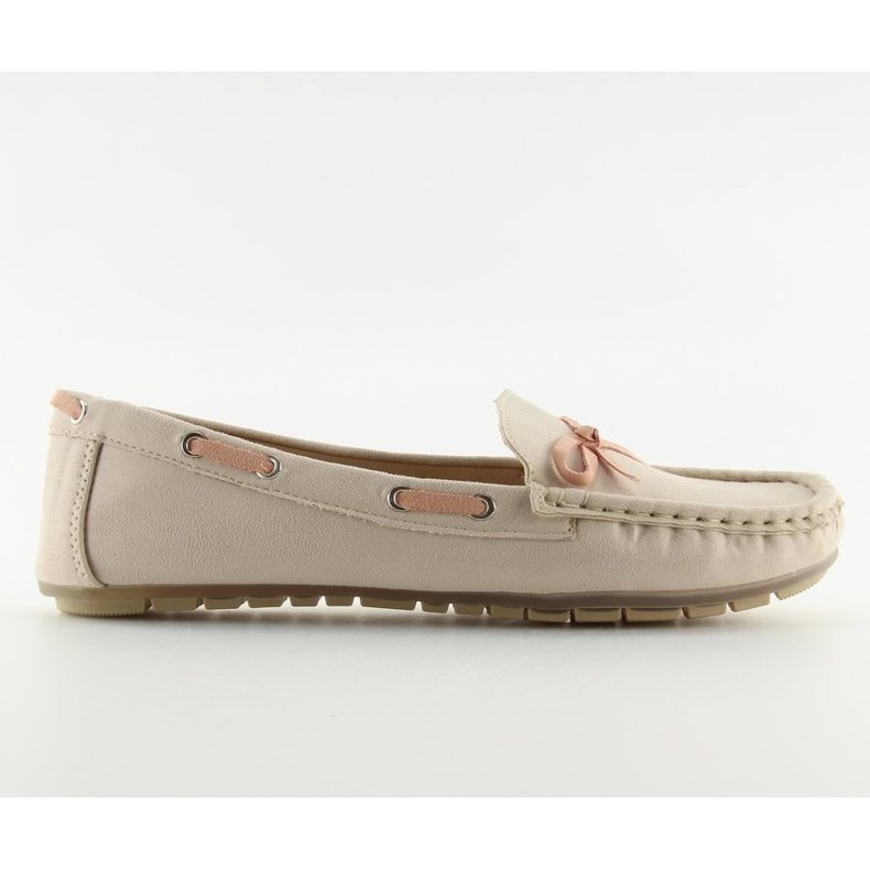 Mocasines clásicos de mujer beige 3145 Beige II-GAT 2