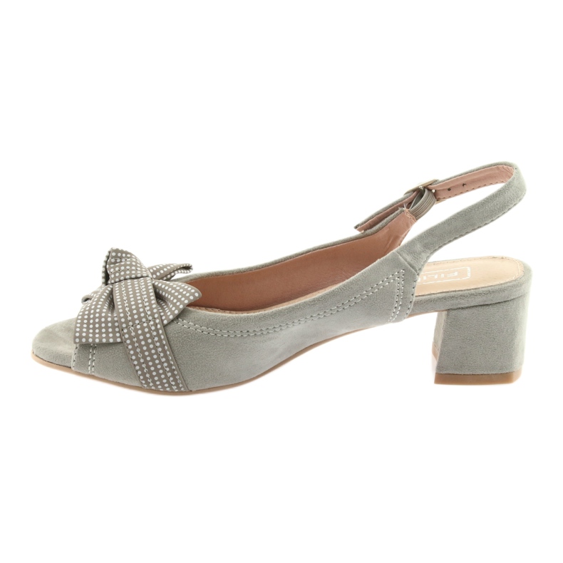 Sandalias lazo Filippo 788 gris / lunares 2