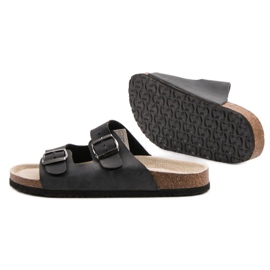 Pantuflas cómodas para mujer negro 4