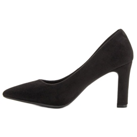 Seastar Zapatos de tacón de gamuza clásicos negro 2