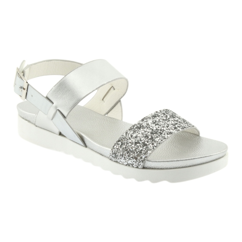 Sandalias Filippo cómodas plata de plata 685 Brocade Strap 1 Sandalias Filippo cómodas plata de plata 685 Brocade Strap 1