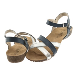Sandalias deportivas marino / plateado Filippo 245 gris azul marino 4