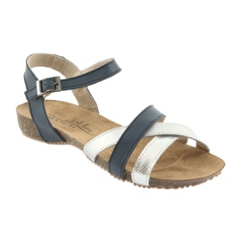Sandalias deportivas marino / plateado Filippo 245 gris azul marino 1