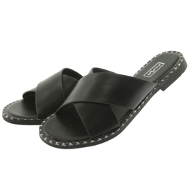 Filippo Pantuflas negras con tachuelas negro 3