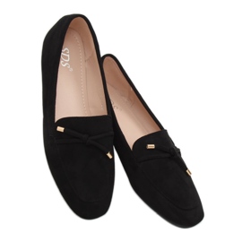 Black Mocasines negros de mujer 7115-P Black 3
