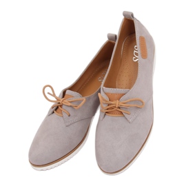 Gris Mocasines grises de mujer 6907-BL Gris 3