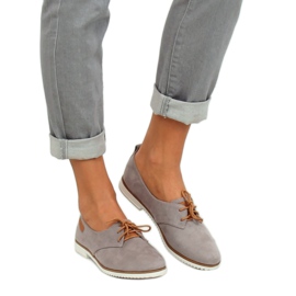 Gris Mocasines grises de mujer 6907-BL Gris 1