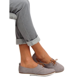 Gris Mocasines grises de mujer 6907-BL Gris 2