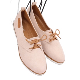 Mocasines de mujer beige y rosa 6907-BL Pink rosado 3