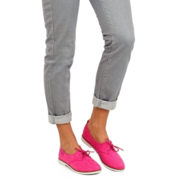 Mocasines mujer fucsia 6907-BL Fushia rosado 2