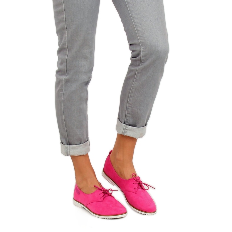 Mocasines mujer fucsia 6907-BL Fushia rosa 2