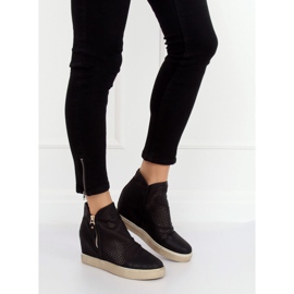 Zapatillas negras caladas KL-261 Black negro 3