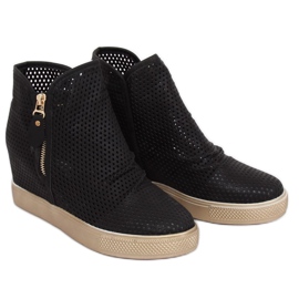 Zapatillas negras caladas KL-261 Black negro 1
